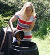 Composting in backyard