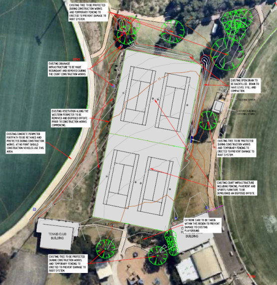carrum downs tennis court