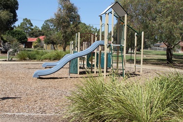 Playground is located at the Luscombe Ave end
