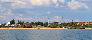 Waterfront Pier from the water