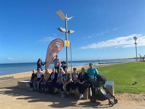 Pathway carers meeting at the Frankston Foreshore