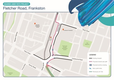 Shared User Path Maps - Fletcher Road