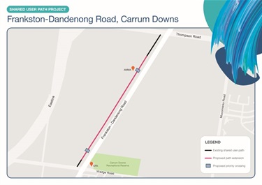 Shared User Path Maps - Frankston-Dandenong Road