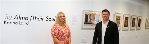 Mayor Conroy at FAC with Karina Laird