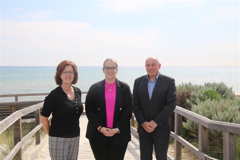 Mayor Cr Sue Baker - Mayor Cr Georgina Oxley - CEO Peter Bean