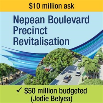 Nepean Boulevard - Budgeted Commitment - $50 million