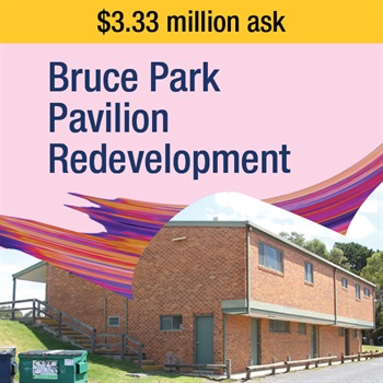 Bruce Park Pavilion Redevelopment ask - $3.33 million